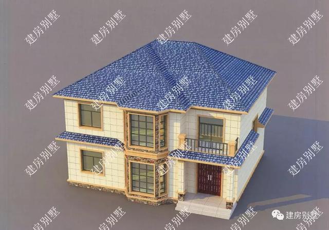 兩棟都是12.6×11.8米的二層別墅設(shè)計(jì)圖，外觀造型簡(jiǎn)約，看著就很賞心悅目。