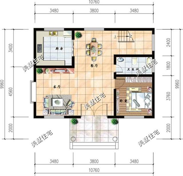 六棟占地面積小的二層農(nóng)村自建房，簡(jiǎn)單實(shí)用，功能超全。