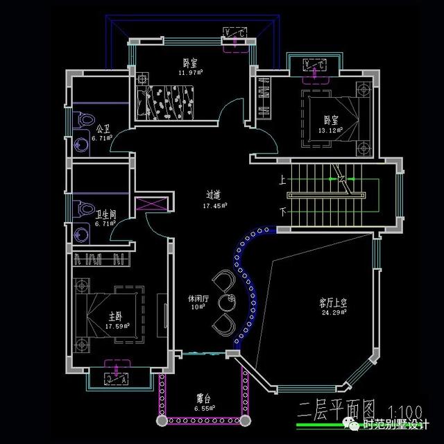 11x12米歐式三層別墅設計圖，帶大露臺+挑空客廳，特別適合農(nóng)村自建。