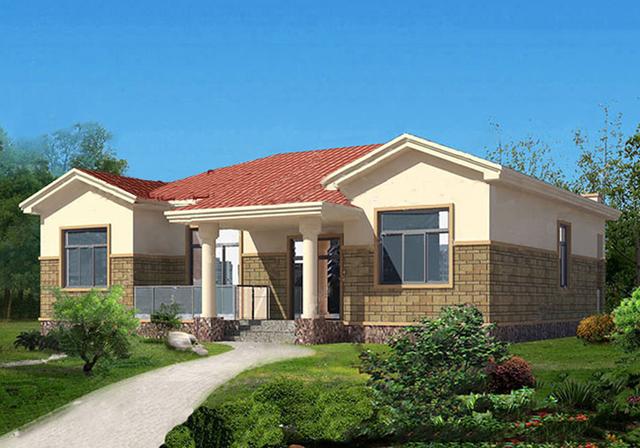 兩款一層別墅設(shè)計圖，端莊大氣，經(jīng)濟(jì)實用。