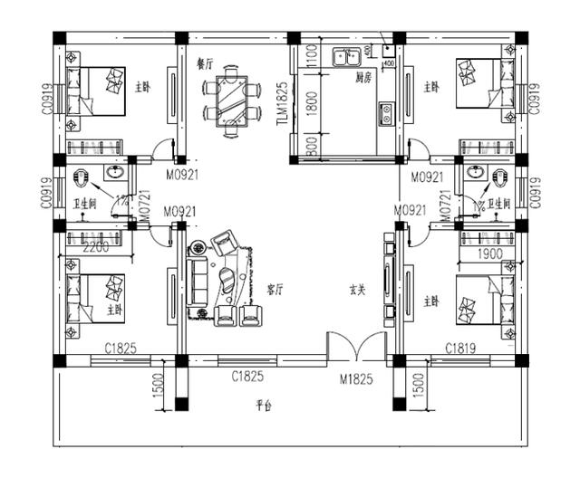 兩款一層別墅設(shè)計圖，端莊大氣，經(jīng)濟(jì)實用。