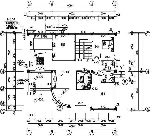 15×14米三層高檔別墅設(shè)計(jì)圖，帶地下室，美觀大氣，漂亮耐看。