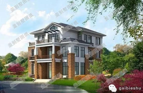 兩款三層別墅設(shè)計(jì)圖，奢華大氣，一款是獨(dú)特美觀的拱形走廊，一款是帶有車庫(kù)，一起來(lái)看看！