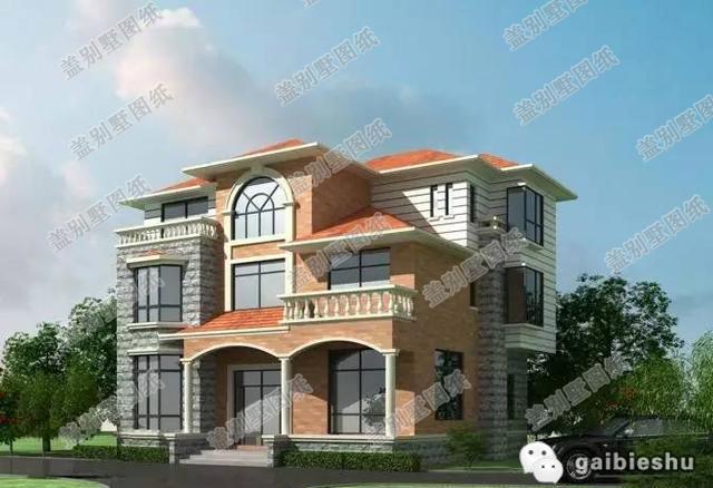 兩款三層別墅設(shè)計(jì)圖，奢華大氣，一款是獨(dú)特美觀的拱形走廊，一款是帶有車庫(kù)，一起來(lái)看看！