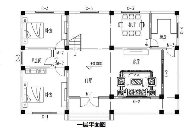 15×10米二層農(nóng)村小別墅設(shè)計(jì)圖，漂亮實(shí)用，造價(jià)25萬(wàn)。