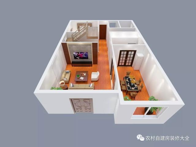 94平一樓一居室簡(jiǎn)單裝修效果圖！