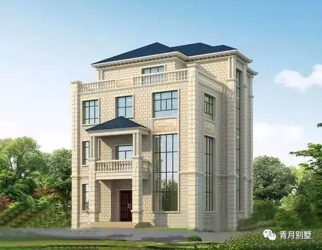 四層農(nóng)村小戶型別墅設(shè)計(jì)圖，各種功能布局齊全，適用于家庭成員較多的戶主。