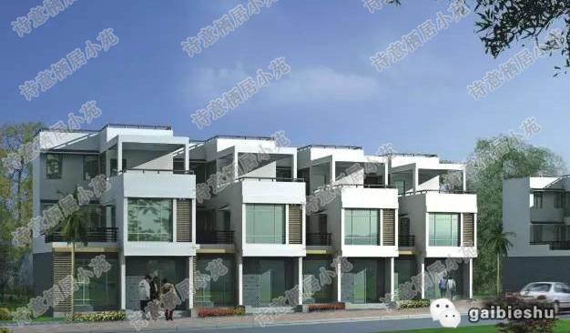 占地面積約80平方米的二層別墅設(shè)計圖，采用現(xiàn)代風(fēng)格，戶型簡單大方，功能齊。