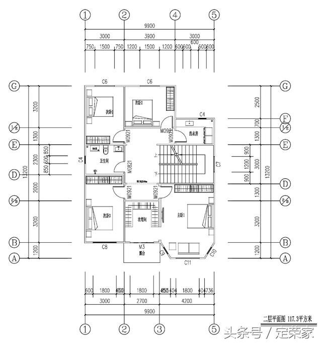 304.5平米的三層歐式別墅設計圖，簡潔明亮，高端大氣，適合在農村建！