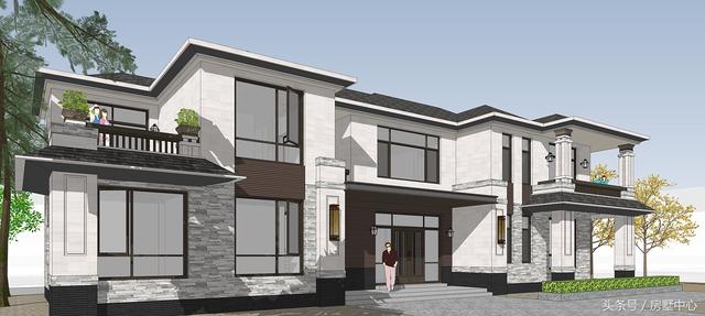 兩棟兩層簡(jiǎn)歐別墅設(shè)計(jì)圖，帶酒窖+土灶+鍋爐房，居住使用功能非常齊全，非常適合北方居住。