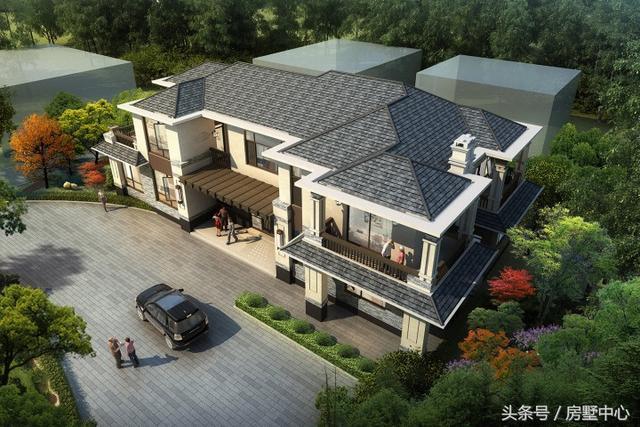 兩棟兩層簡(jiǎn)歐別墅設(shè)計(jì)圖，帶酒窖+土灶+鍋爐房，居住使用功能非常齊全，非常適合北方居住。