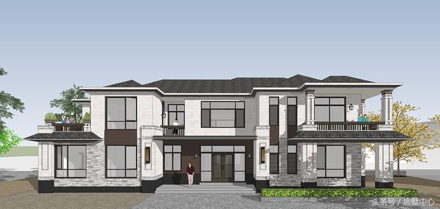 兩棟兩層簡(jiǎn)歐別墅設(shè)計(jì)圖，帶酒窖+土灶+鍋爐房，居住使用功能非常齊全，非常適合北方居住。