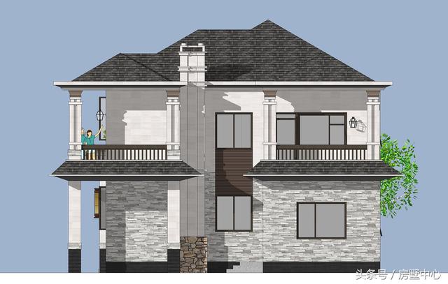 兩棟兩層簡(jiǎn)歐別墅設(shè)計(jì)圖，帶酒窖+土灶+鍋爐房，居住使用功能非常齊全，非常適合北方居住。