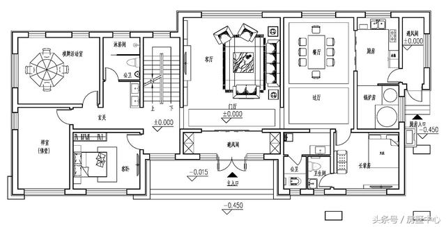 兩棟兩層簡(jiǎn)歐別墅設(shè)計(jì)圖，帶酒窖+土灶+鍋爐房，居住使用功能非常齊全，非常適合北方居住。