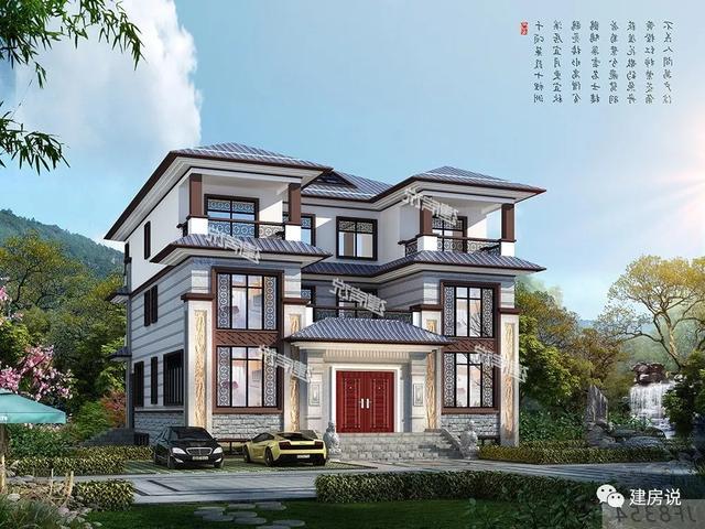 三層新中式別墅，大氣恢弘、氣派非凡，帶地下室，一款難得的豪華型別墅。