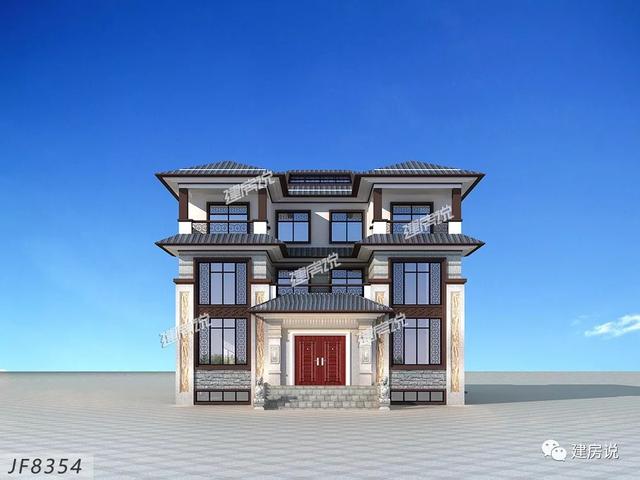 三層新中式別墅，大氣恢弘、氣派非凡，帶地下室，一款難得的豪華型別墅。