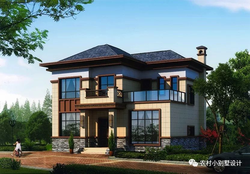 11.7x10米二層帶堂屋農(nóng)村別墅設(shè)計圖，30萬建好沒問題！