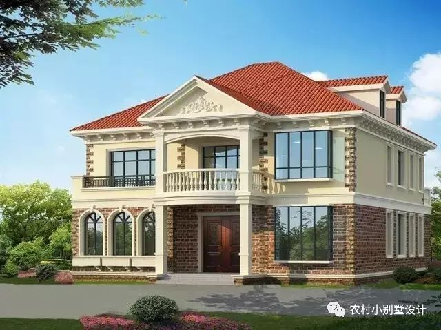 14×15.6米兩層半閣樓農(nóng)村別墅設(shè)計圖，好看又實用