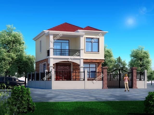 三款小戶型農(nóng)村二層別墅，三種不同建筑風(fēng)格，最低主體造價(jià)18萬(wàn)。