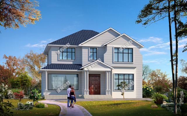 三款小戶型農(nóng)村二層別墅，三種不同建筑風(fēng)格，最低主體造價(jià)18萬(wàn)。