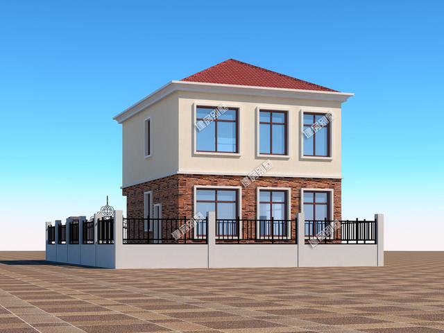 三款小戶型農(nóng)村二層別墅，三種不同建筑風(fēng)格，最低主體造價(jià)18萬(wàn)。