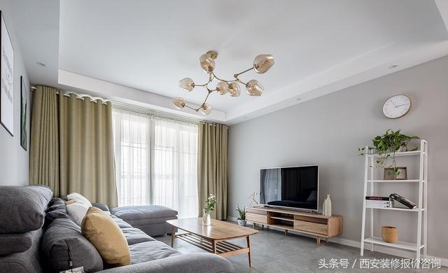 三室兩廳簡歐風(fēng)裝修，老婆花6萬半包給裝修公司，最后效果超贊，很溫馨。