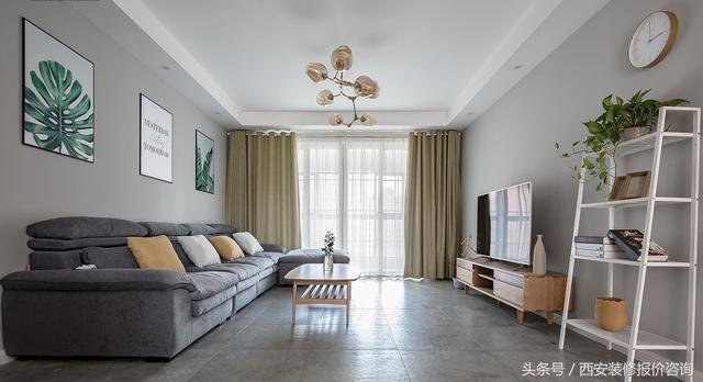 三室兩廳簡歐風(fēng)裝修，老婆花6萬半包給裝修公司，最后效果超贊，很溫馨。