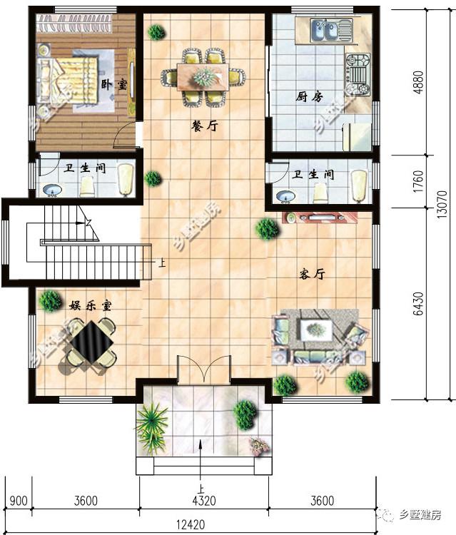 兩棟12X13米農(nóng)村三層小別墅設(shè)計(jì)圖，氣派又實(shí)用，真的美出新高度。