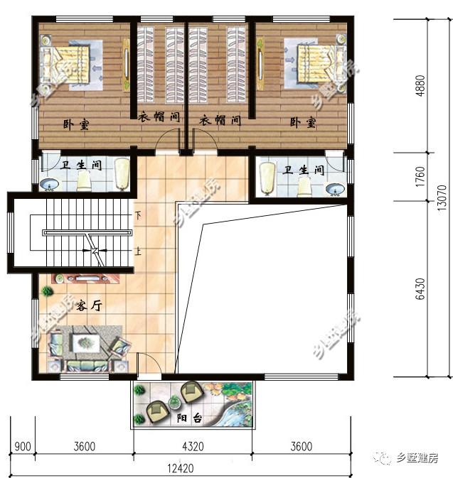 兩棟12X13米農(nóng)村三層小別墅設(shè)計(jì)圖，氣派又實(shí)用，真的美出新高度。