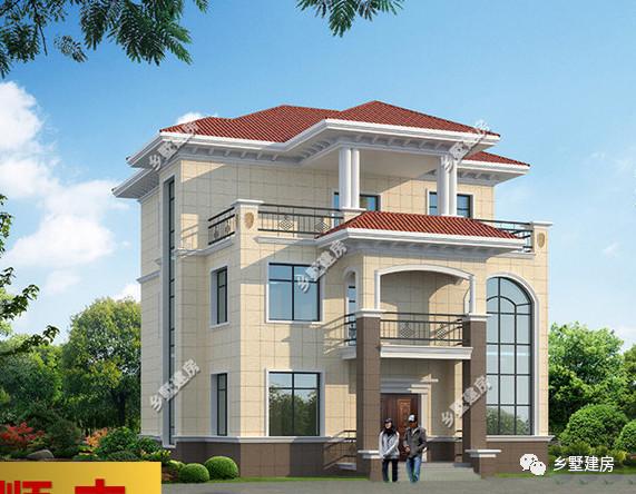 兩棟12X13米農(nóng)村三層小別墅設(shè)計(jì)圖，氣派又實(shí)用，真的美出新高度。