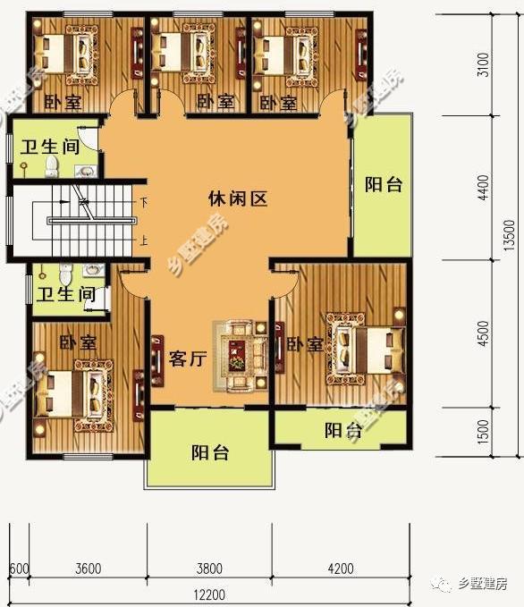 兩棟12X13米農(nóng)村三層小別墅設(shè)計(jì)圖，氣派又實(shí)用，真的美出新高度。