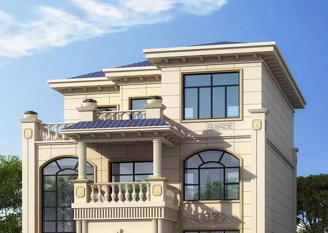 9x13米三層歐式小洋樓別墅設計圖，占地僅僅105平，外觀和布局那真的是沒得挑。