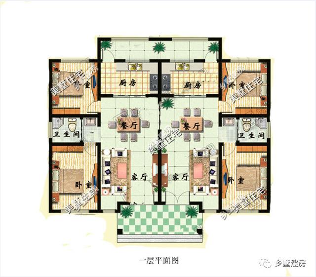 3款農村一層別墅設計圖，又省錢又住的舒服，首選一層自建別墅。