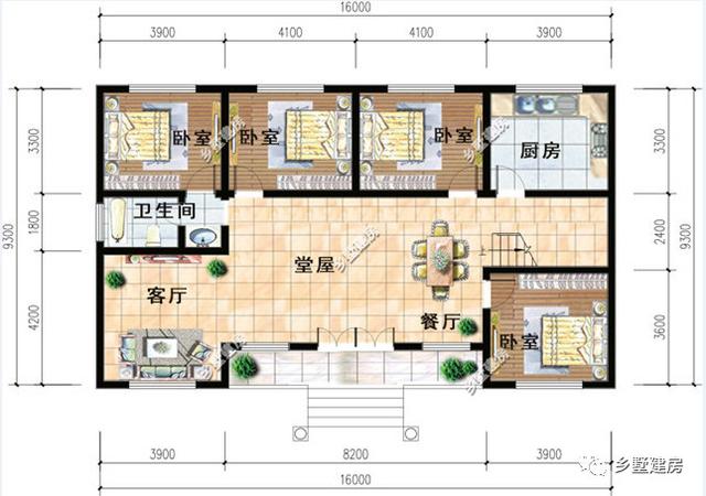 3款農村一層別墅設計圖，又省錢又住的舒服，首選一層自建別墅。