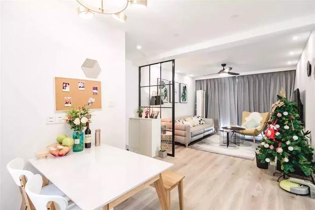 100平日式和北歐風結合的裝修風格，裝修效果超出你的想象。