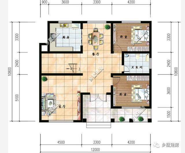 12米x10米，兩棟二層別墅設(shè)計(jì)圖，經(jīng)濟(jì)實(shí)用又漂亮。