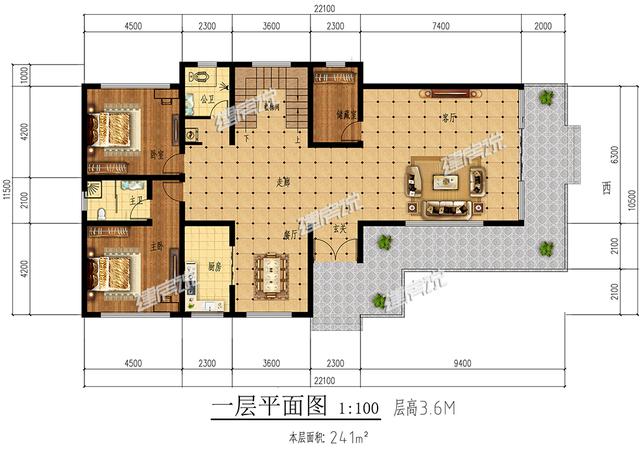 農(nóng)村二層別墅設(shè)計圖，現(xiàn)代感十足，建在環(huán)境優(yōu)美的鄉(xiāng)村，是很惹眼的存在。