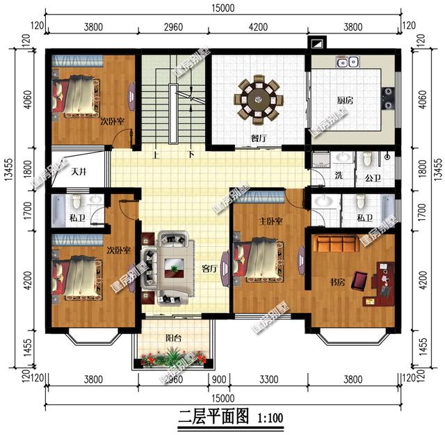 15x13.45的三層農(nóng)村自建房，涵養(yǎng)與大方兼顧，建起來了那一定是萬眾矚目！