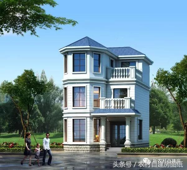 兩棟鄉(xiāng)村小戶型別墅設(shè)計圖，不僅造價低、戶型布局合理，而且顏值上也絲毫沒有打折扣。