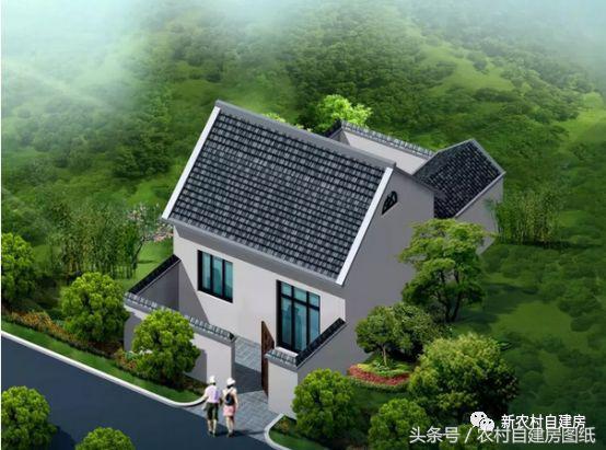 兩棟鄉(xiāng)村小戶型別墅設(shè)計圖，不僅造價低、戶型布局合理，而且顏值上也絲毫沒有打折扣。