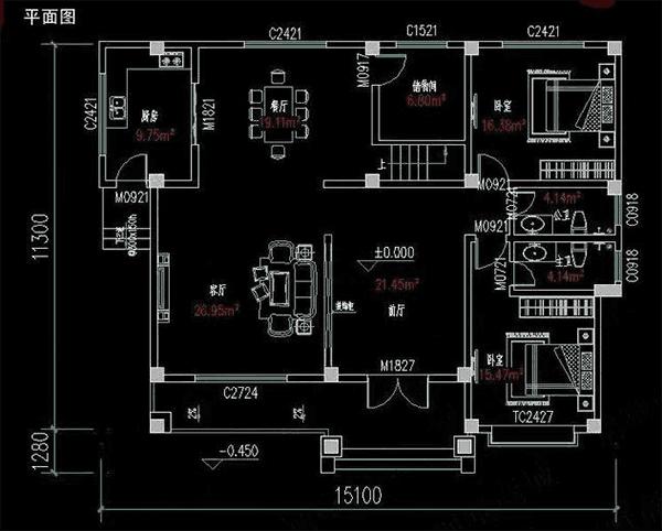 3款帶堂屋農(nóng)村別墅設(shè)計圖，都堪稱經(jīng)典戶型，讓人過目不忘