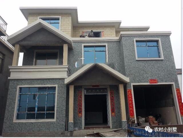 11.5x10米三層農(nóng)村自建房屋設(shè)計圖，附完工實(shí)拍圖