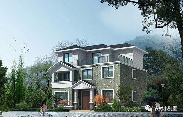 11.5x10米三層農(nóng)村自建房屋設(shè)計圖，附完工實(shí)拍圖