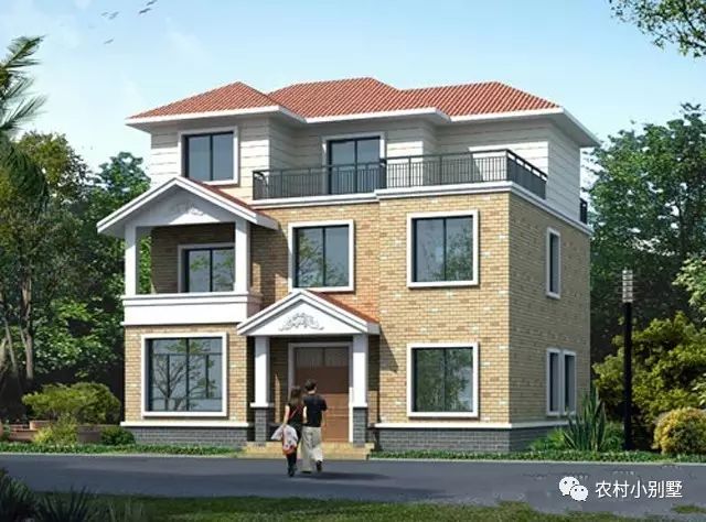 11.5x10米三層農(nóng)村自建房屋設(shè)計圖，附完工實(shí)拍圖