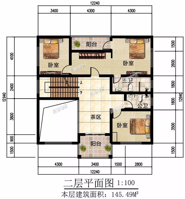 三層新中式別墅設(shè)計(jì)圖，實(shí)用性好，完全符合自身的居住要求