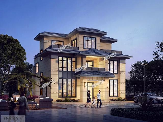 三層新中式別墅設(shè)計(jì)圖，實(shí)用性好，完全符合自身的居住要求