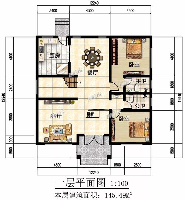 三層新中式別墅設(shè)計(jì)圖，實(shí)用性好，完全符合自身的居住要求