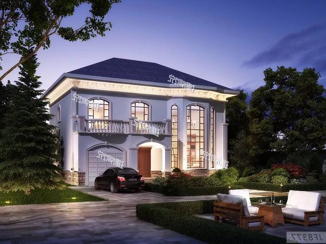 精致秀氣的二層別墅設(shè)計圖，整體暖色調(diào)，讓人一看就感覺很溫暖