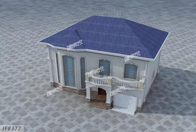 精致秀氣的二層別墅設(shè)計圖，整體暖色調(diào)，讓人一看就感覺很溫暖