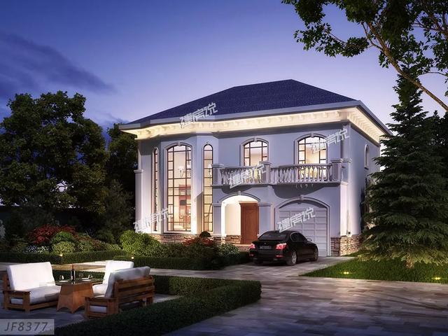 精致秀氣的二層別墅設(shè)計圖，整體暖色調(diào)，讓人一看就感覺很溫暖